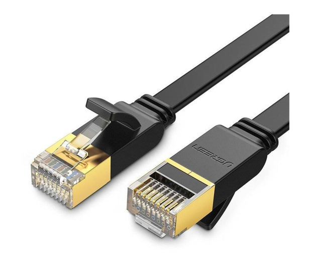 UGREEN Płaski kabel sieciowy NW106 Ethernet RJ45 Cat.7 STP 8m czarn - 1489210 - zdjęcie